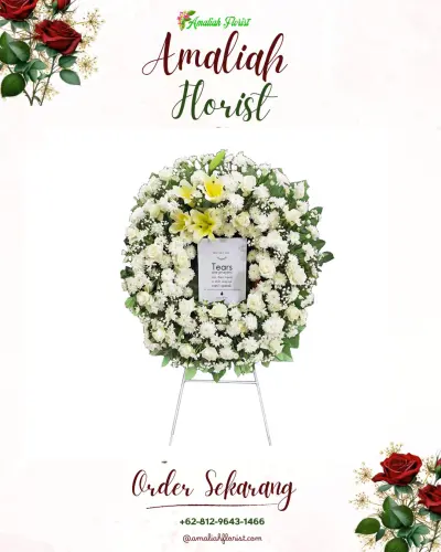 Krans Bunga Duka Cita di Eka Jaya